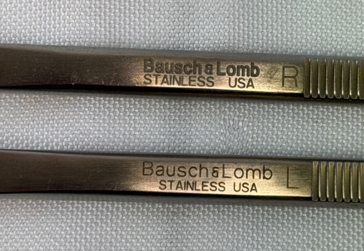 Pair of Bausch & Lomb Storz N4366 & N4367 Anderson-Neivert L&R 4mm Osteotome ENT