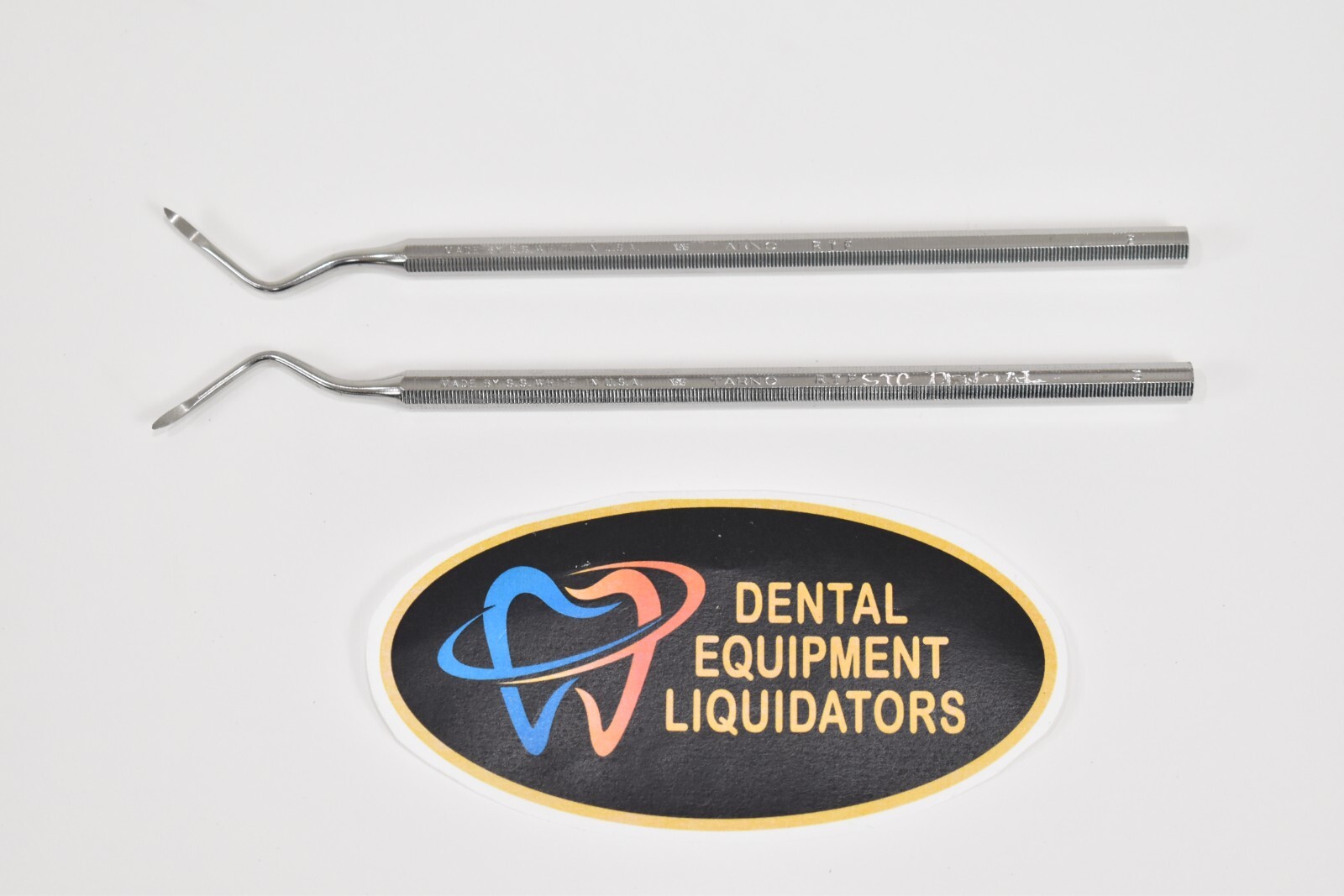 LOT of 2: SS White TARNO Surgical Root Tip Picks Sizes 2 & 3 Heidbrink