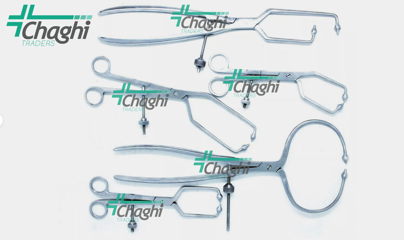 Pelvic Bone Reduction Bone Holding Forceps assorted 5 PCs set Orthopedic Instrum