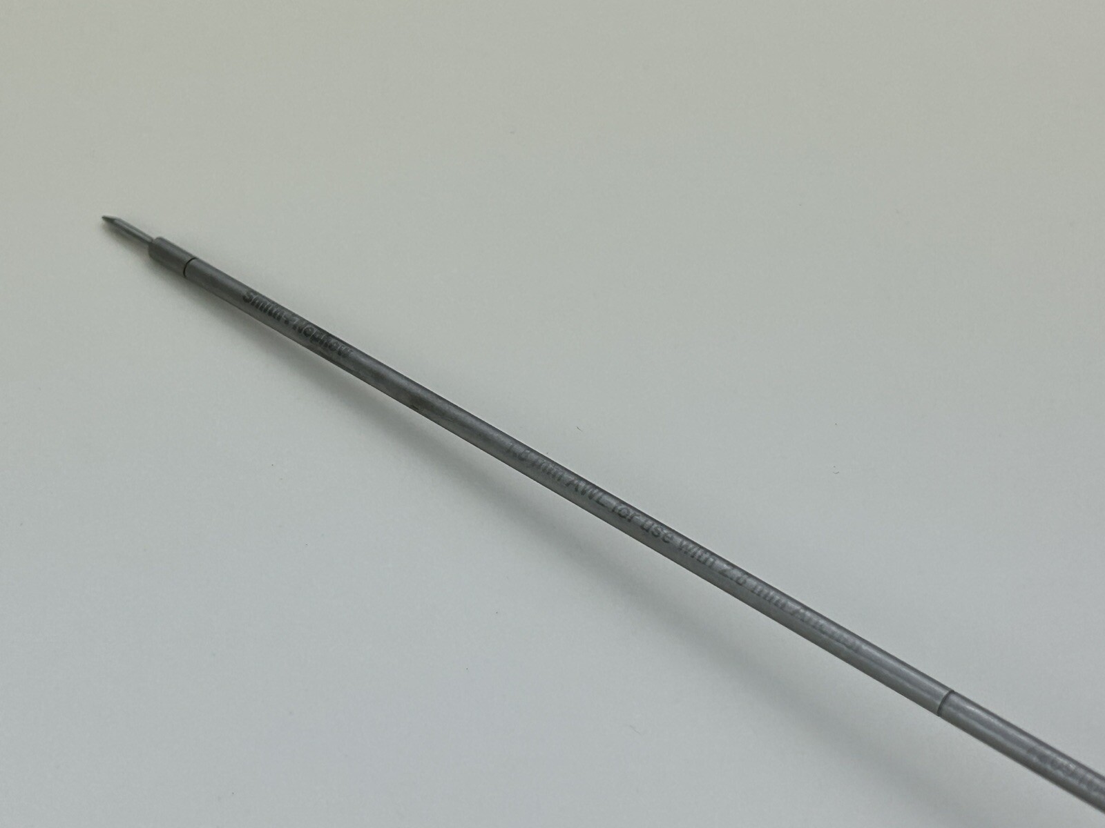 Smith Nephew REF 7209164 Dyonics 1.8mm Awl Overall Length 8.5in