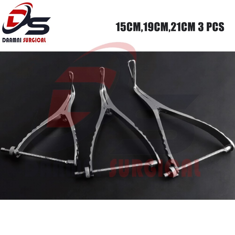 3Pcs Set of Stifle Distractor with Spinlock 15cm,19cm,21cm orthopedic Instrument