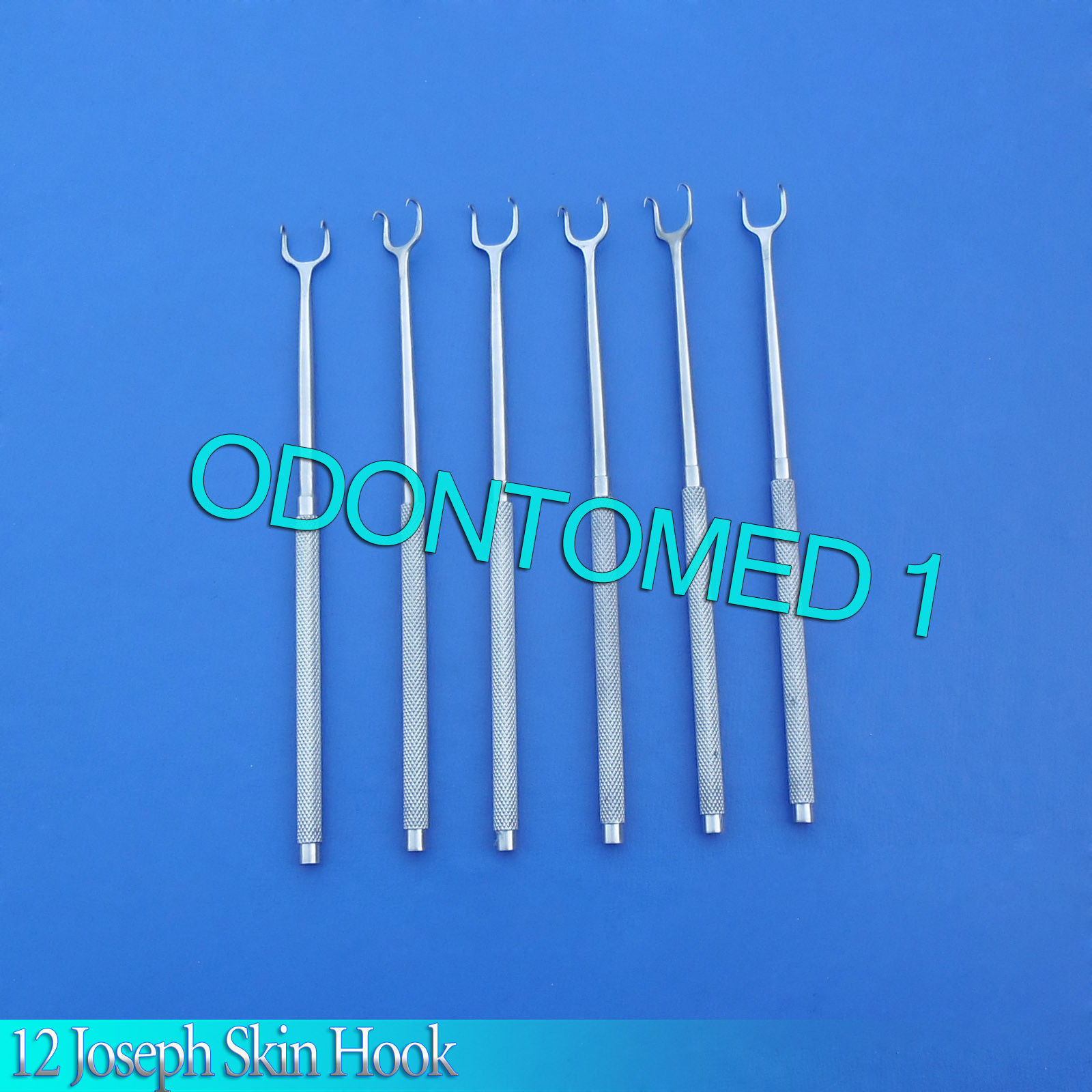 12 Double 2 Prong Joseph Skin Hook 6.25″ 9MM Dermal Surgical Instruments