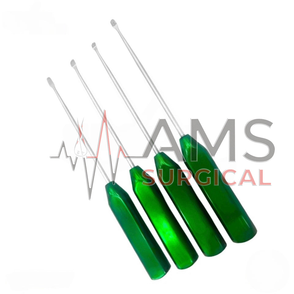ACL PCL Knee Arthroscopy Bone Rasp Set of 4 Pcs Arthroscopy Instruments