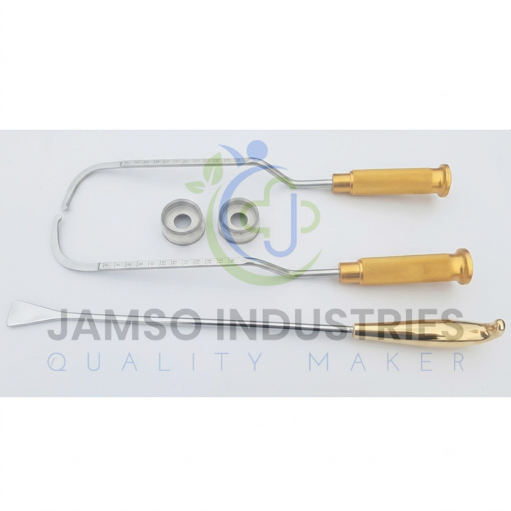 LEFT and RIGHT, AGRIS DINGMAN BREAST DISSECTOR, SET of 5