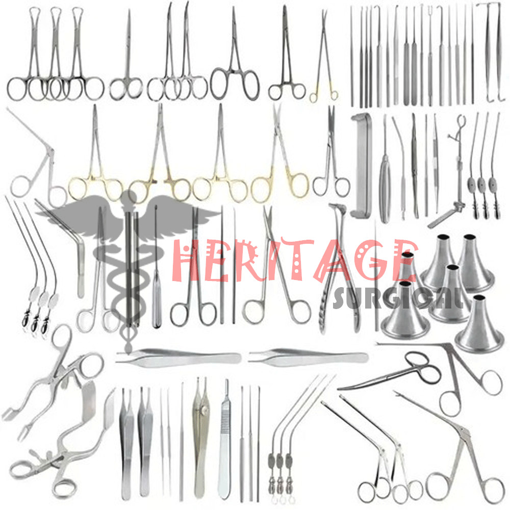 Tympanoplasty Instruments 101 PCs Set Micro Ear Surgery ENT Instruments