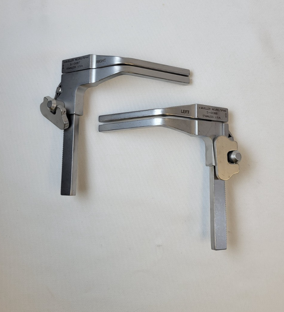 V. Mueller S-0086 & S-0087 Shadow-Line Spinal Distractor Set, Right & Left