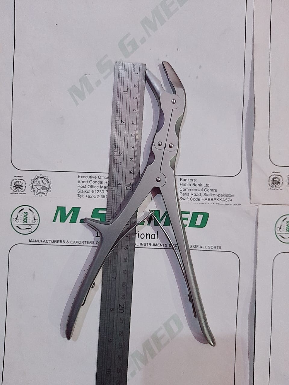2PCS Echlin Duckbill Bone Nibbler Double Action 23cm 9″ Orthopedic Instrument