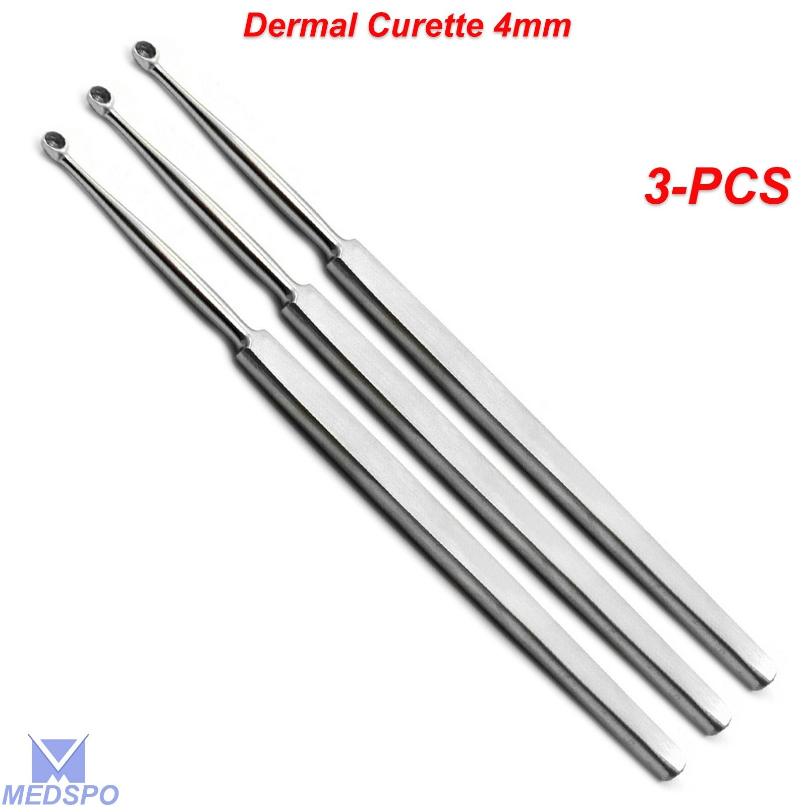 3-Pcs Plantar Wart Removal Verruca Curette Skin Treatment Podiatry Podiatric New
