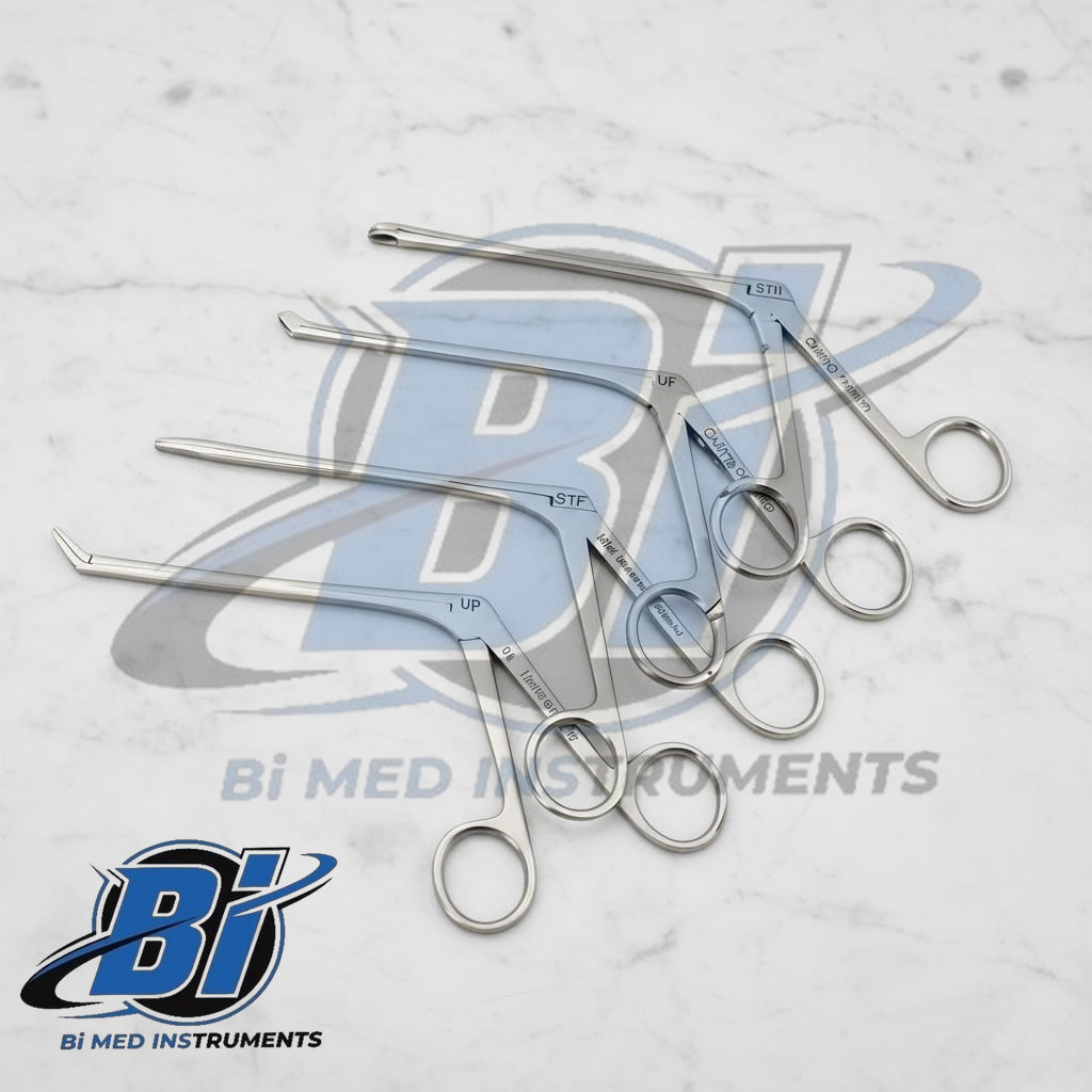 Weil Blakesley & Thru Cut Nasal Forceps Straight And 45 Degree 4 PCs Set