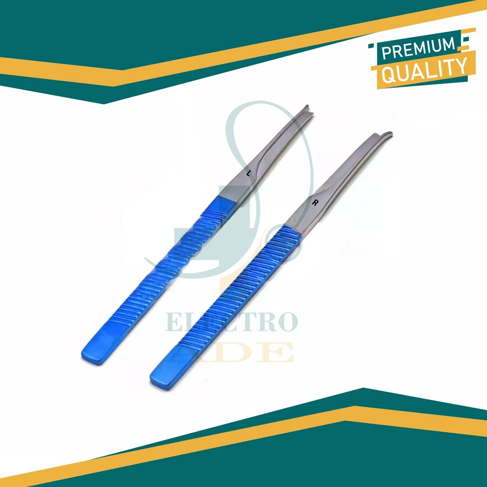 Teo Silver Nasal Chisel Osteotome with Guard 18cm Left & Right Rhinoplasty