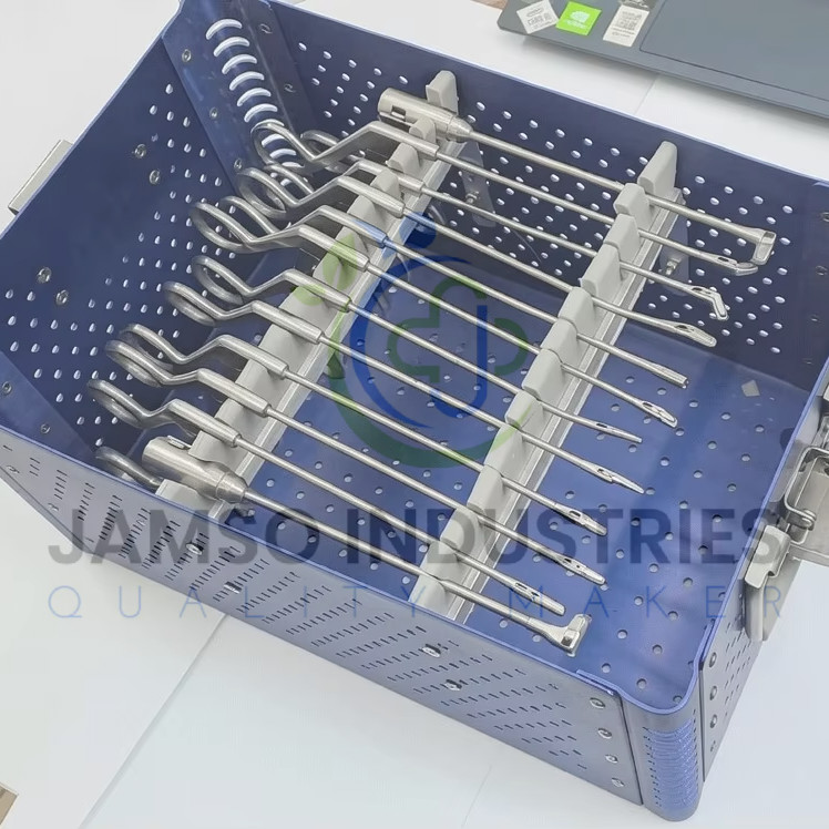 ARTHROSCOPY FORCEPS SET – 15 PIECES WITH STERILIZATION ALUMINUM CASE | ORTHOPEDI