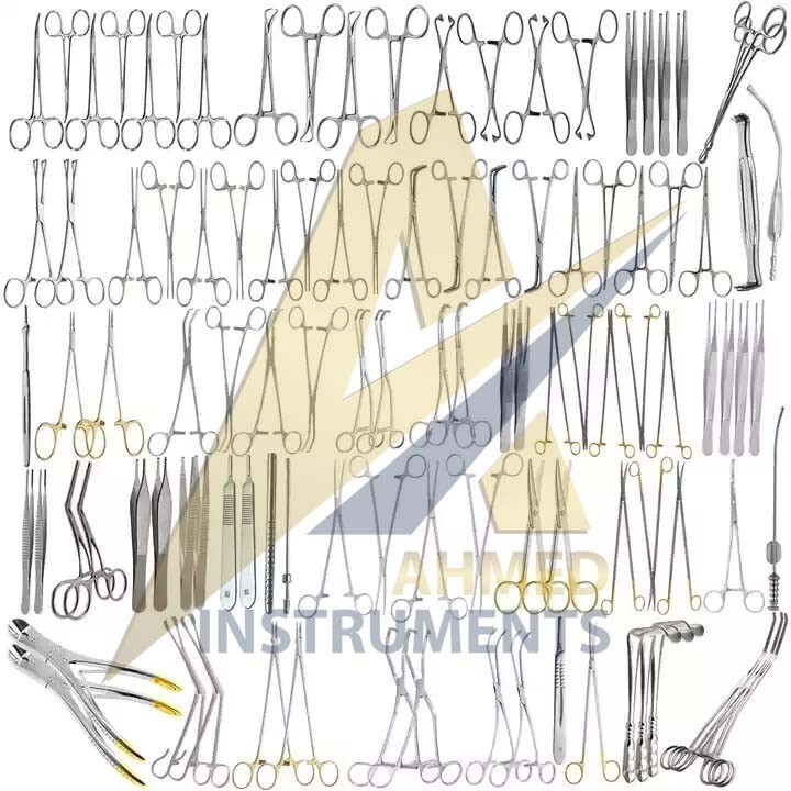 Major Cardiovascular Thoractomy Vascular 106 pcs Set Open Heart Instruments