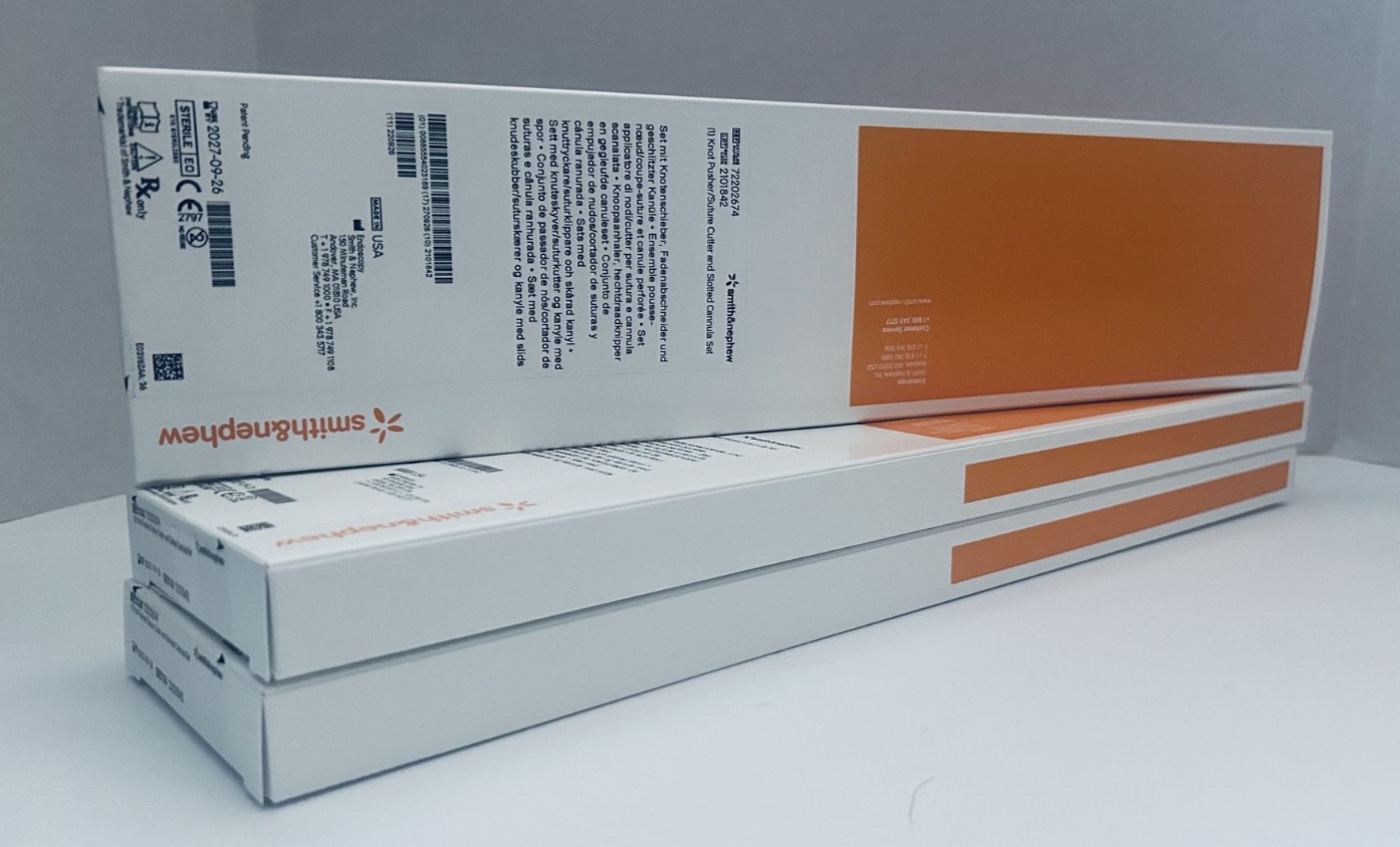 NEW Smith & Nephew 72202674 Knot Pusher /Suture Cutter Cannula Set Exp 09/2027