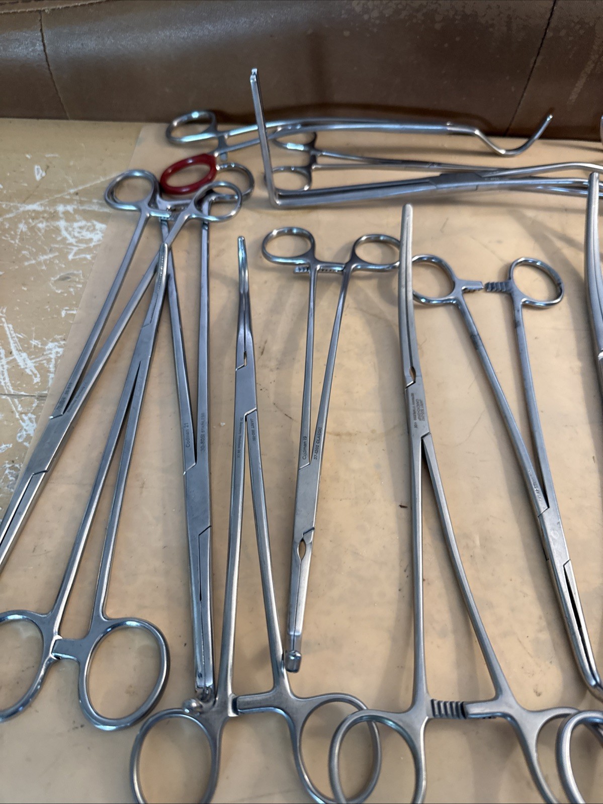 Lot of 35 Surgical Needle Holder Forceps Stainless Steel Curved Straight