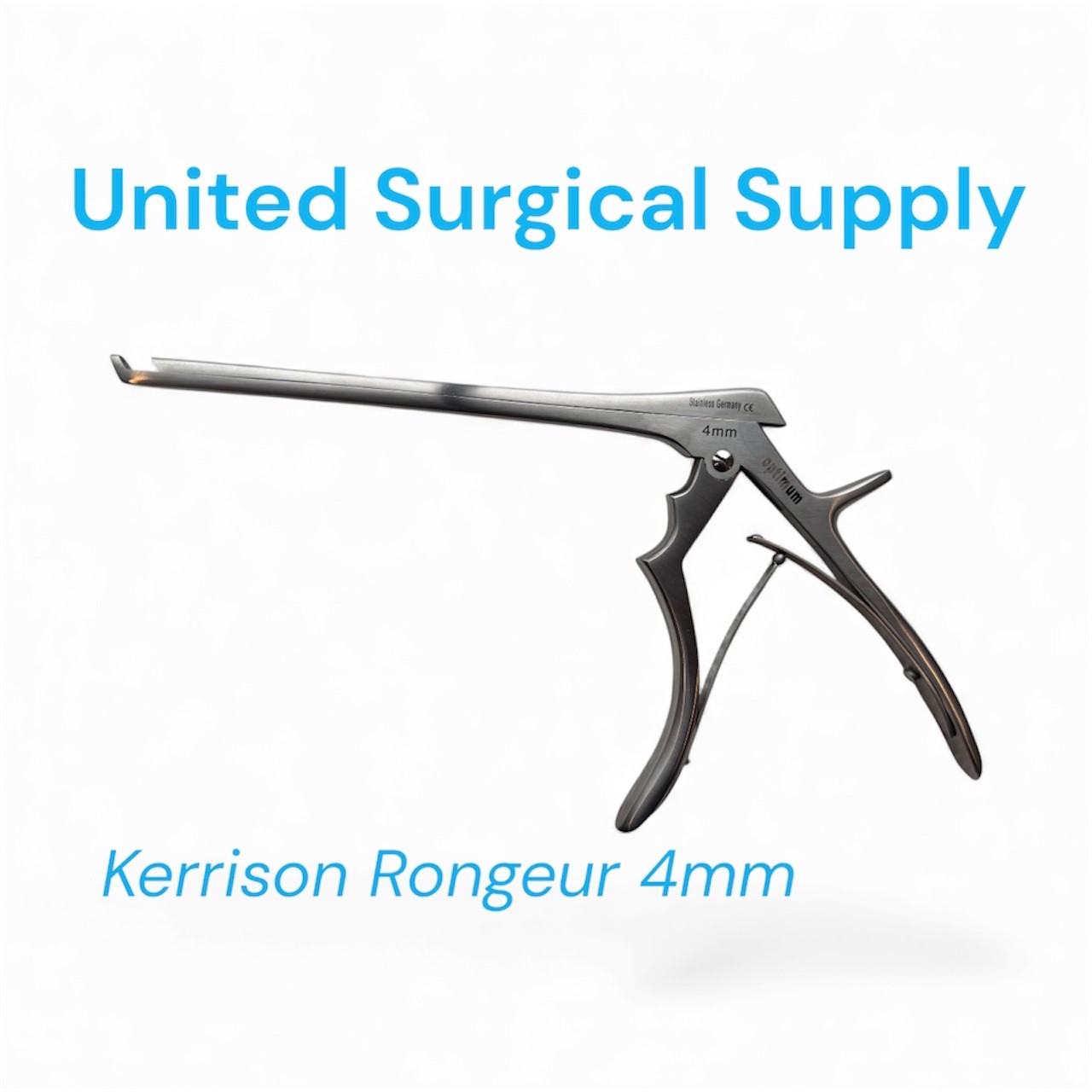 Kerrison Rongeur 4mm Surgical Instrument Stainless Steel German Optimum