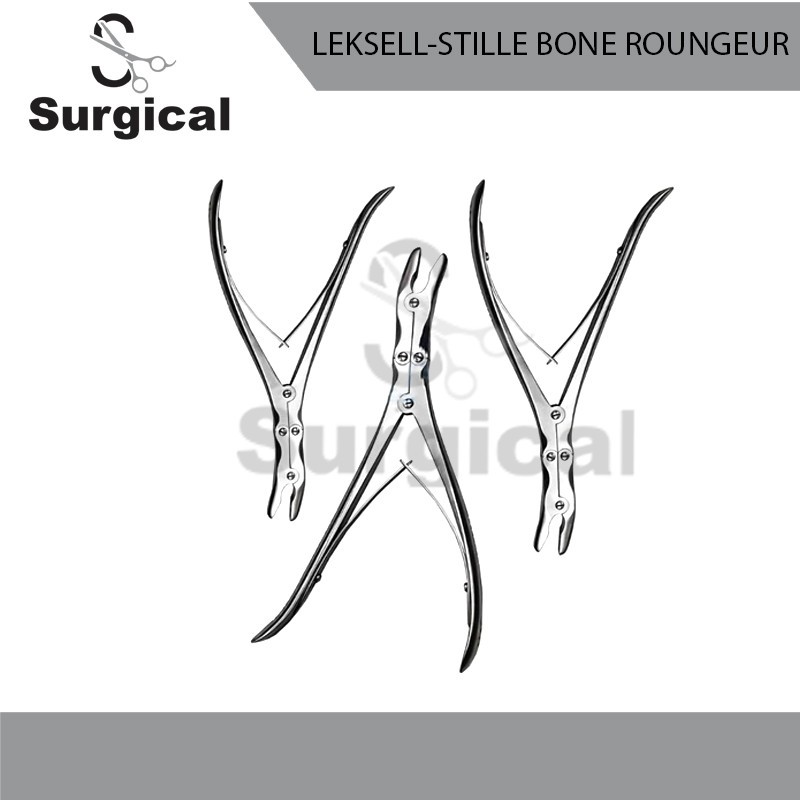 Leksell-Stille Bone Rongeur Set Of 3 Pieces Surgical Instruments