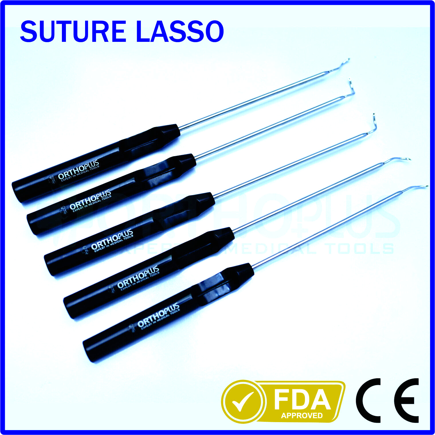 Shoulder arthroscopy instruments Suture Lasso or suture passer 5pcs set