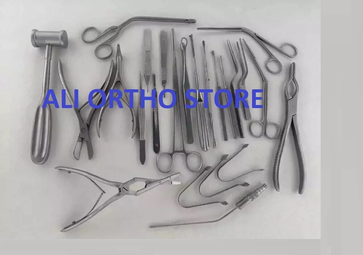 Septoplasty Nasal & Plastic Surgery instruments set of 23 pcs Stainless Steel CE