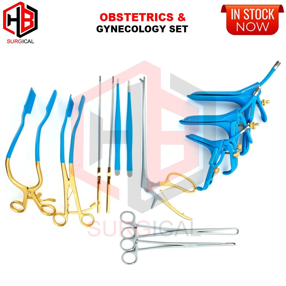 Obstetrics & Gynecology Set Speculum ,Forceps, Leep Retractors,Kevorkian Curette