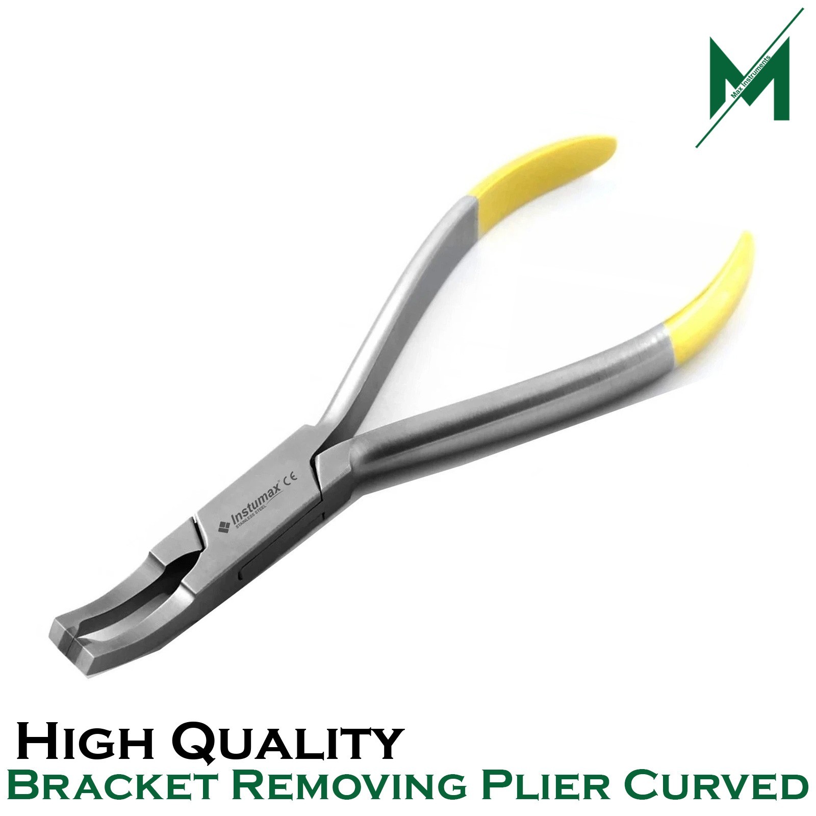 INSTUMAX Bracket Removing Plier TC Curved — Orthodontic Braces Remover Pliers