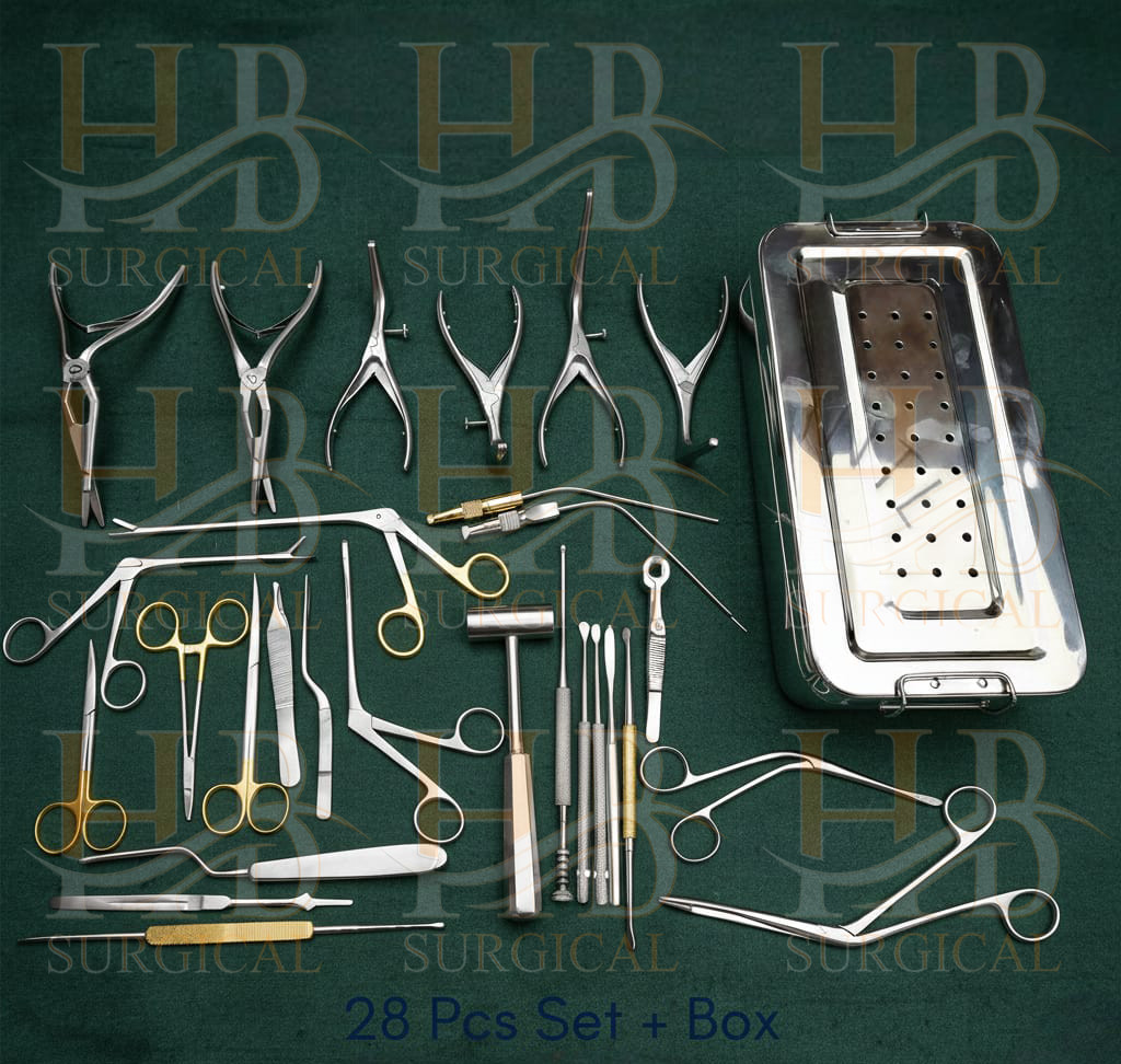 Septoplasty Instruments Set of 28 Pcs – Nasal Surgery Tool Set A+ German Quality