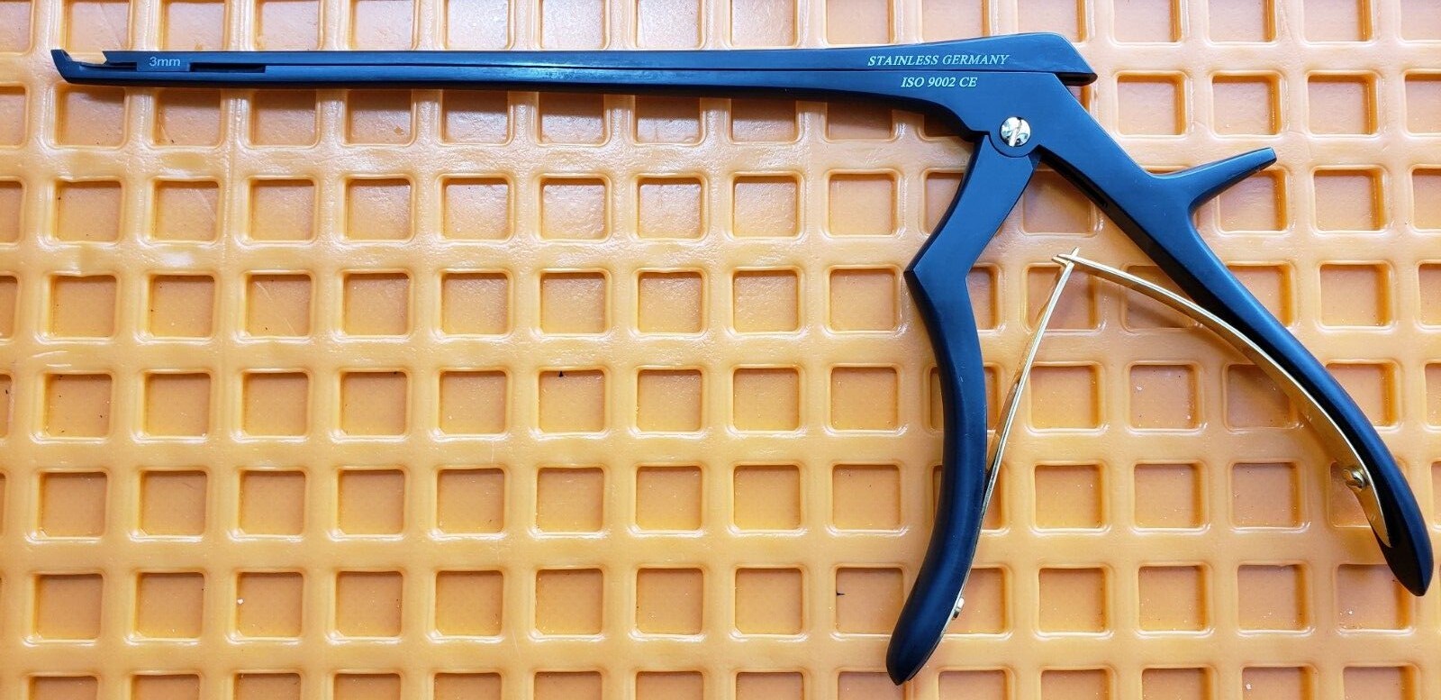 Turtle Surgical Orthopedic Kerrison Rongeurs 8″ Shaft 3mm 40 Degree Up BLACK