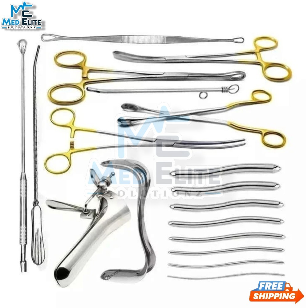 Dilation and curettage Instruments 21 Pcs Set Gynecology Instrument Set