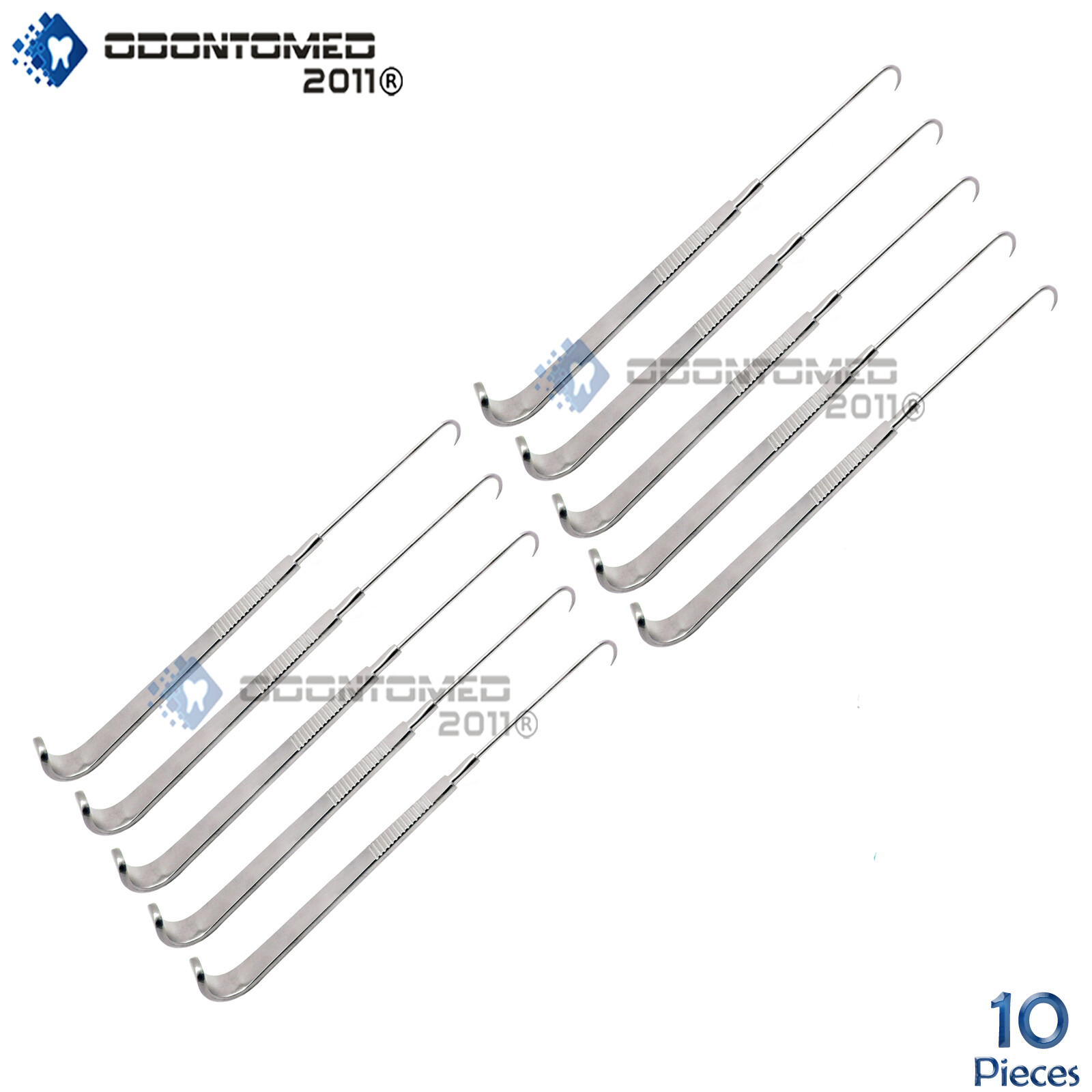 10× NEWS ENT Tracheal Hook Retractor 6″ Sharp Point Surgical Instruments