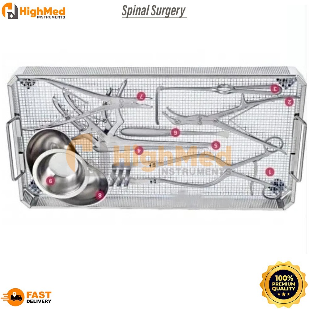 New Set of Spinal Surgery Orthopedic instrument 9PC High Best Quality