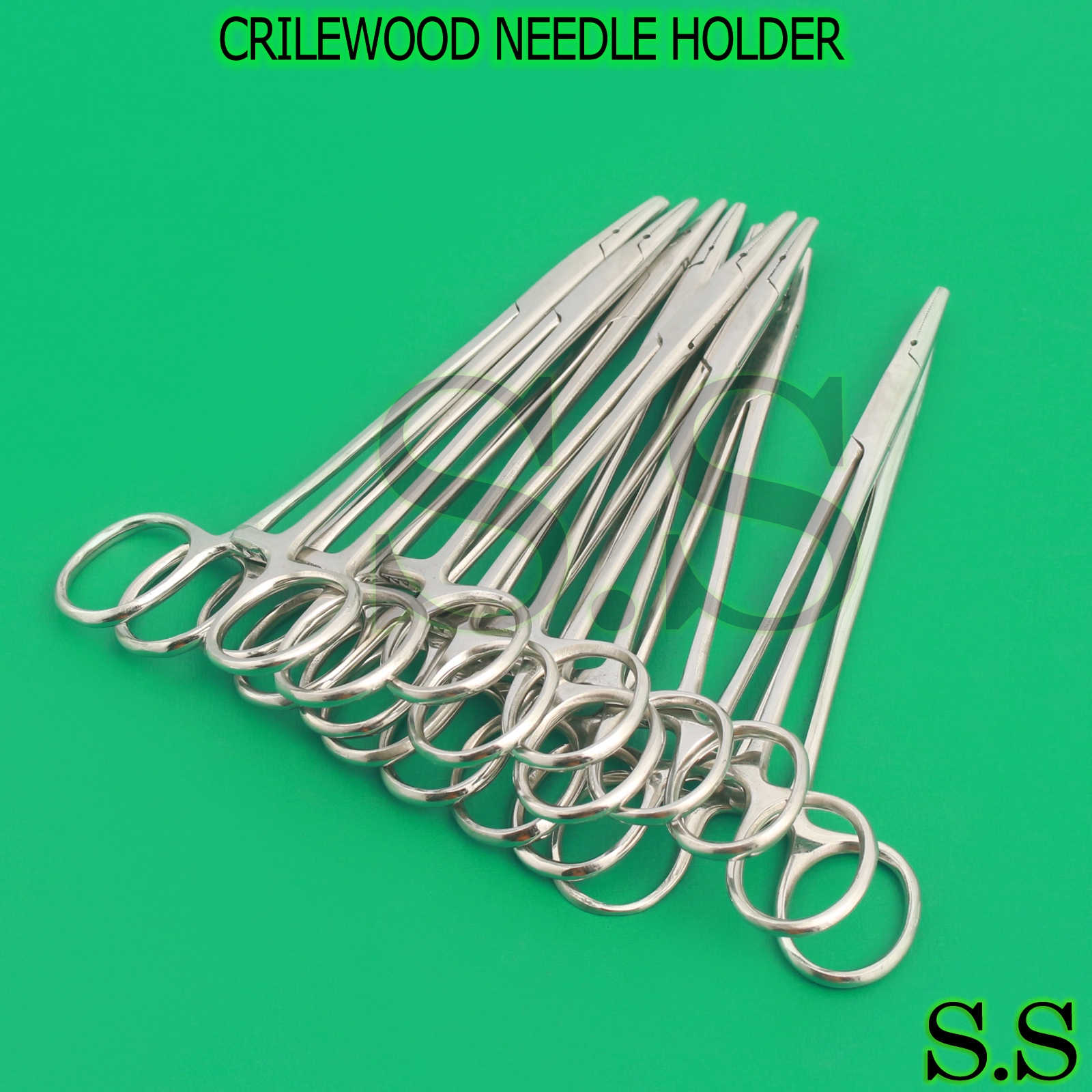 NEW PREMIUM GRADE 12 CRILEWOOD NEEDLE HOLDER 6″ SURGICAL VETERINARY INSTRUMENTS