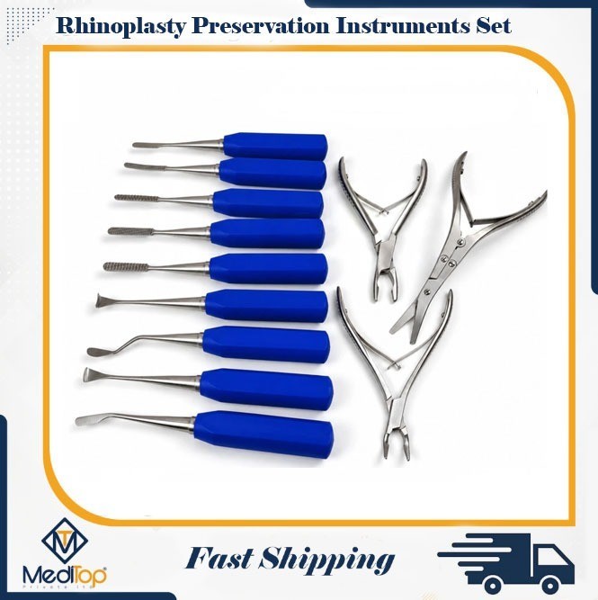 Rhinoplasty Preservation Instruments Set | 13 Pcs Plastic Surgery | Nose Surgery