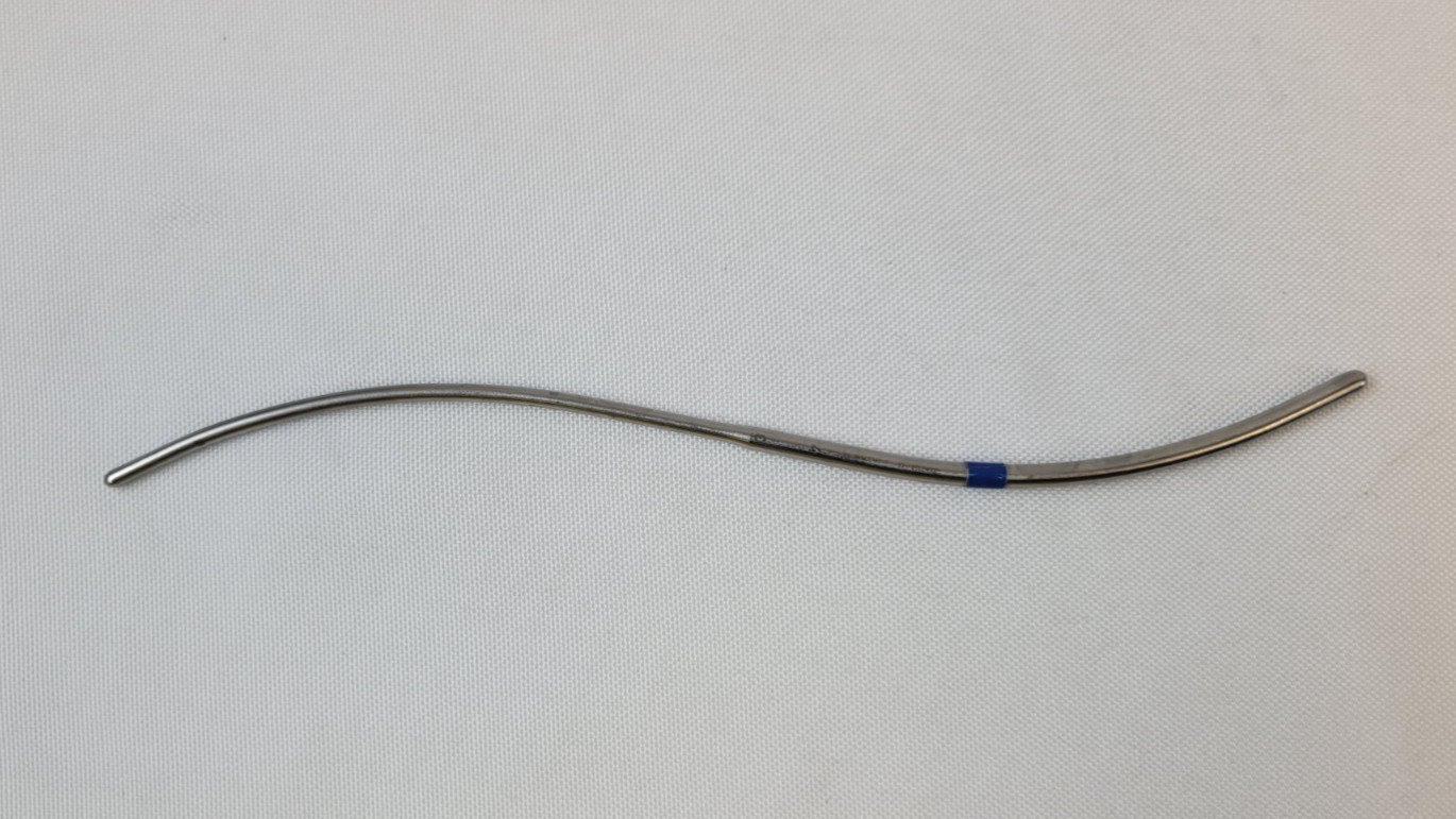 Set of 7 Aesculap Hegar Uterine Dilators 3-18 mm, Double-Ended, S-Shaped, 7-3/4″