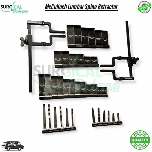 McCulloch Lumbar Spine Retractor System Complete Orthopedic Set A+