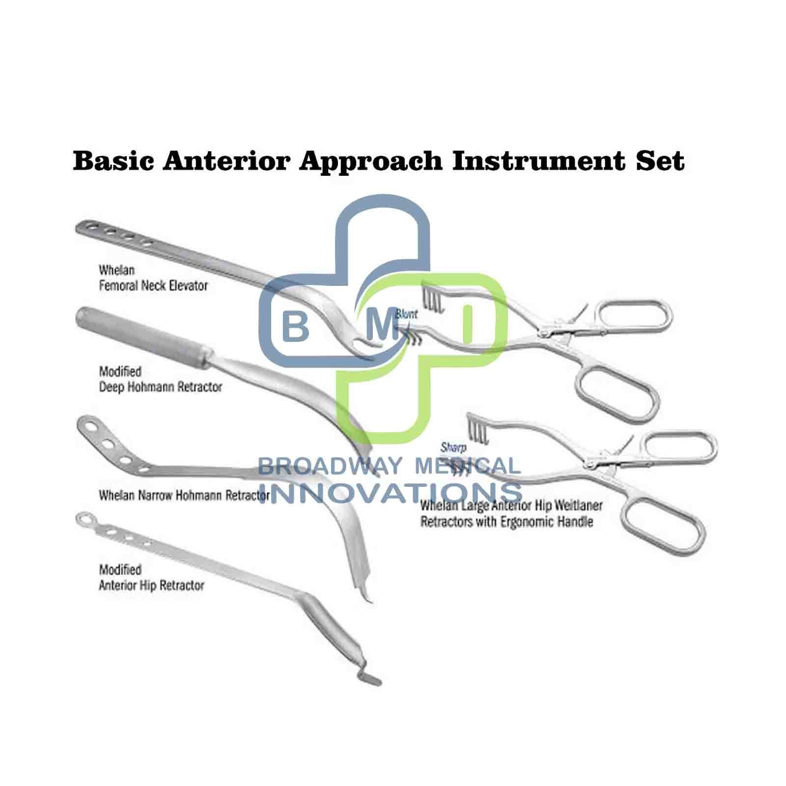Orthopedic Basic Anterior Approach Instrument Set of 7 pcs