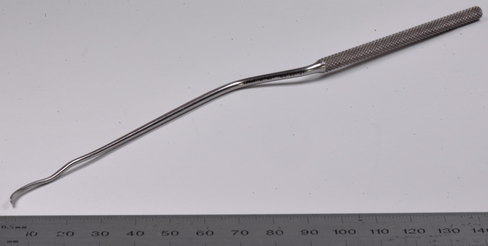 V. Mueller #NL3785-137 Rhoton Spatula Dissector 9″ Curved Down Surgical Stainles
