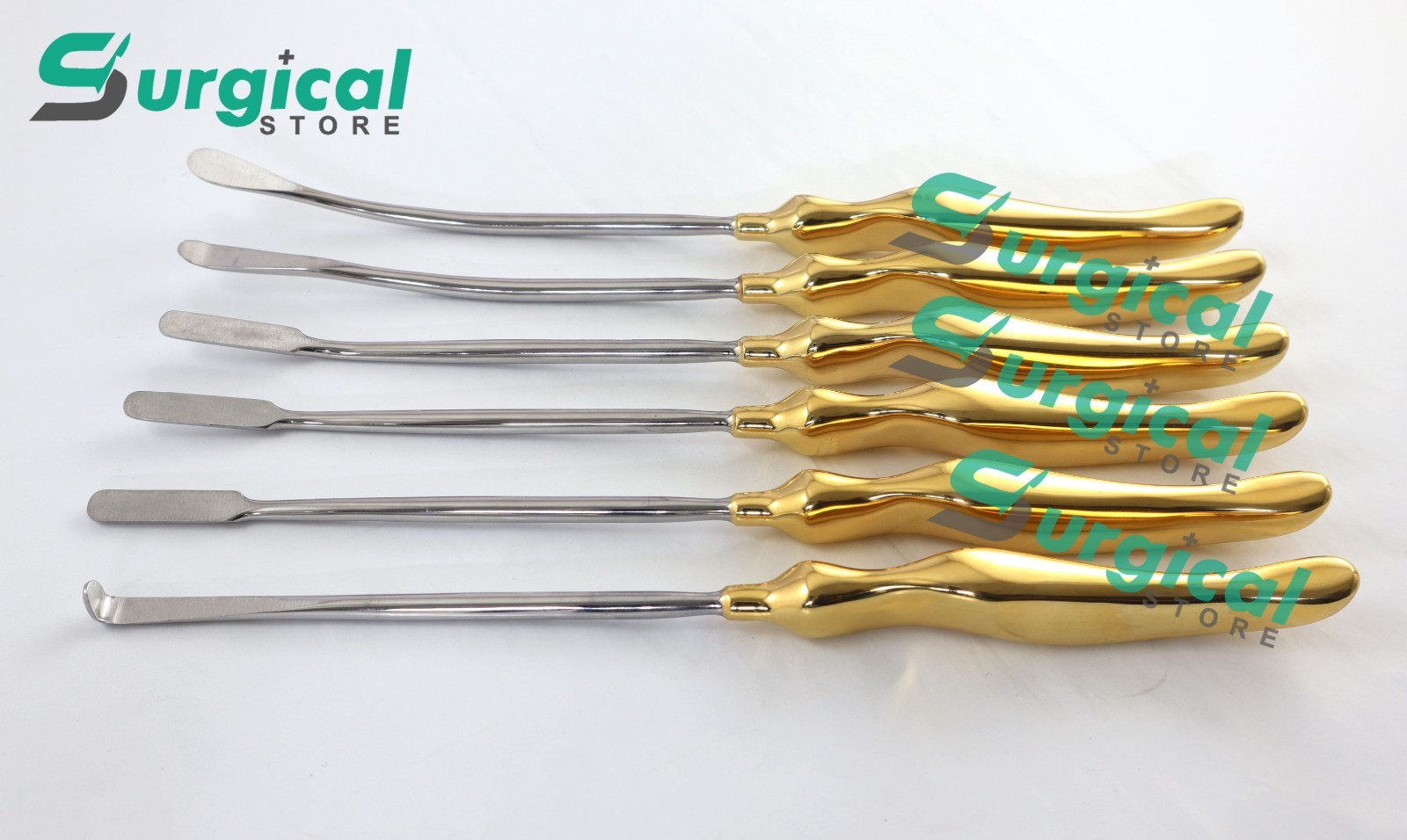 Face Lift Brow lift Dissectors & Elevator Plastic surgery instrument 6 PCs Set S