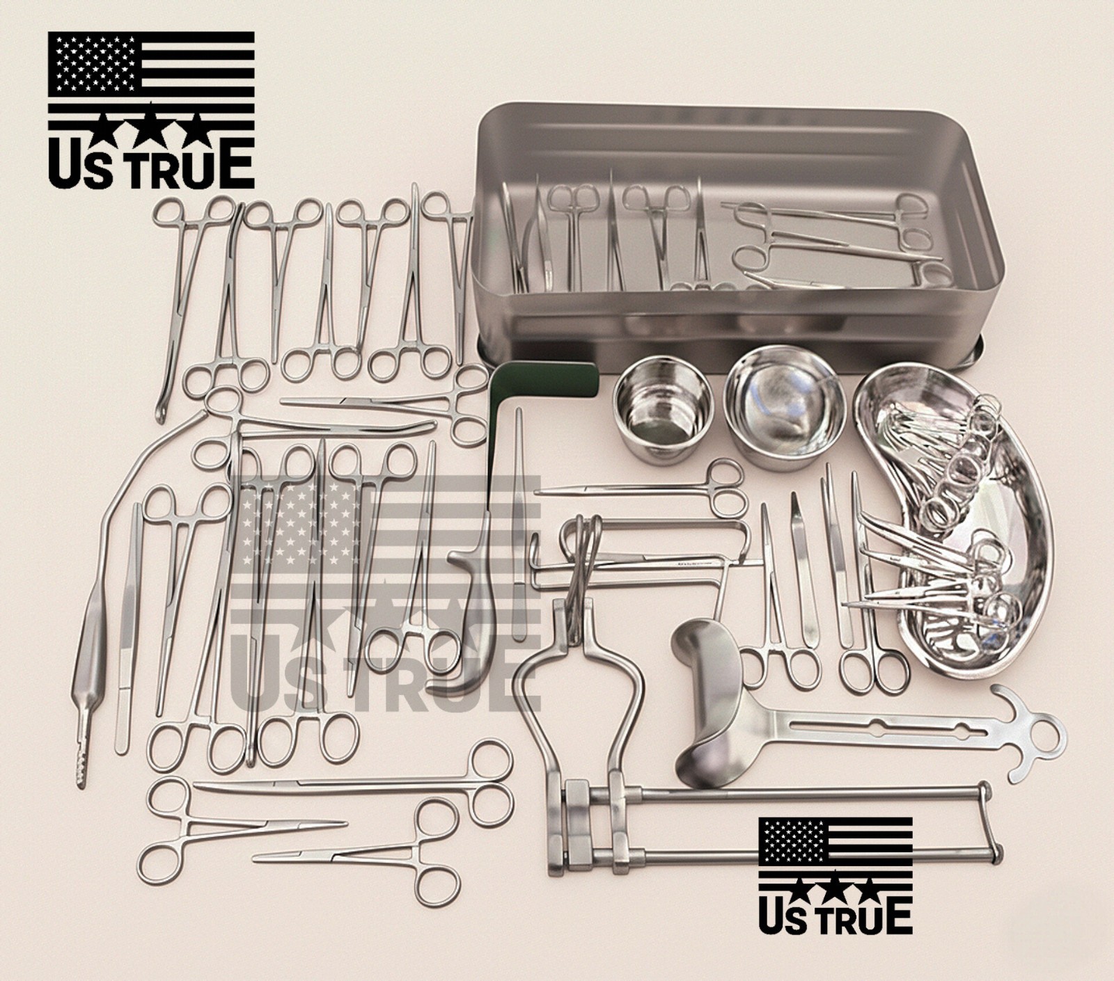 Cesarean Surgical Instrument Set 59 pcs–OB/GYN C-Section Kit with Sterilization