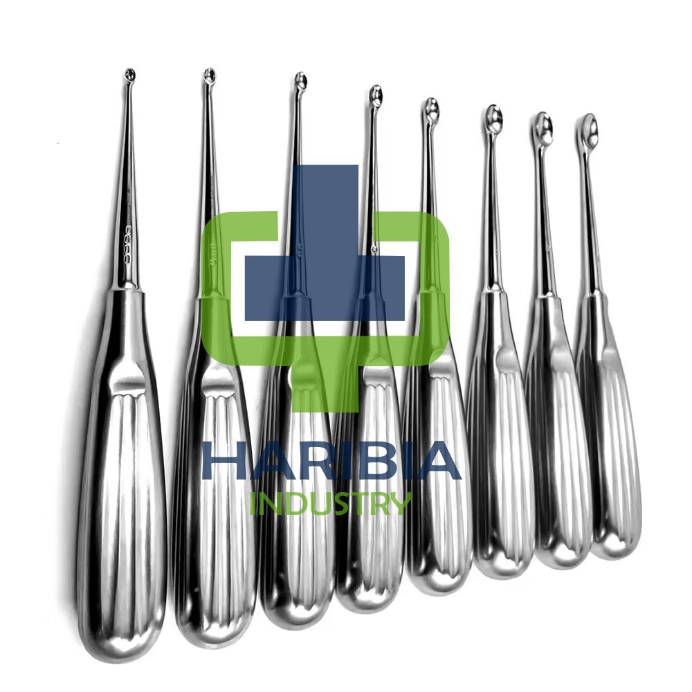 Volkmann Bone Curette Colorful Set 8 PCS Orthopedic Surgical Instrument