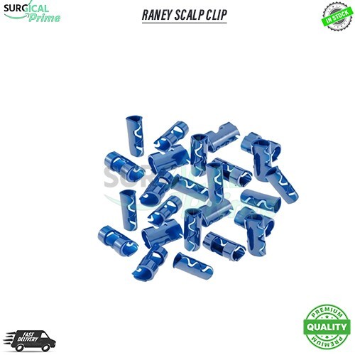 Raney Scalp Clip Applicator with 30 Clips for HEMOSTASIS Procedure