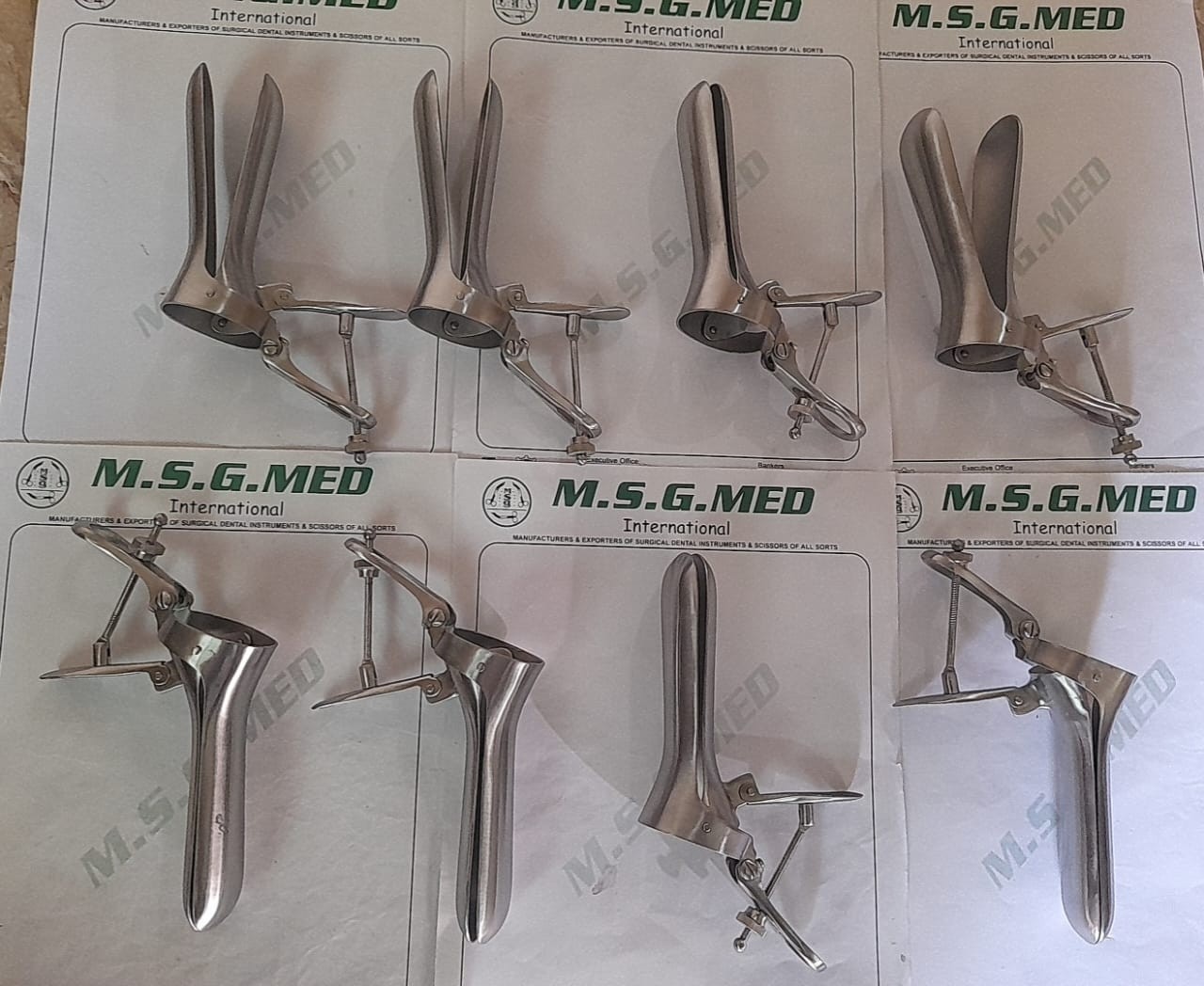 Vaginal Speculum Large 2PCS Set Stainless Steel Gynecology Surgical Instrument