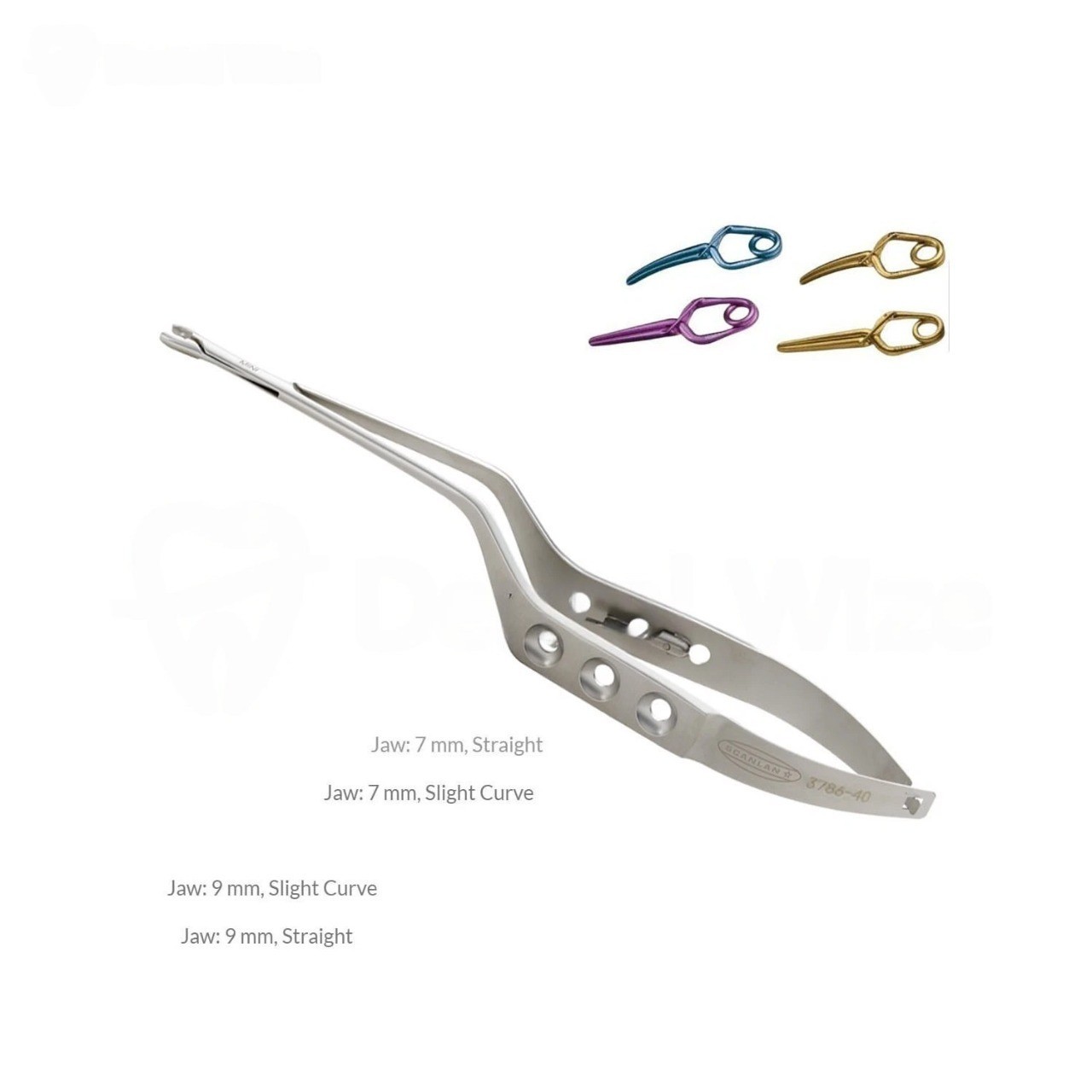 Scanlan Yasargil Aneurysm Clip Applicator Titanium with 4 Clips Neurosurgical
