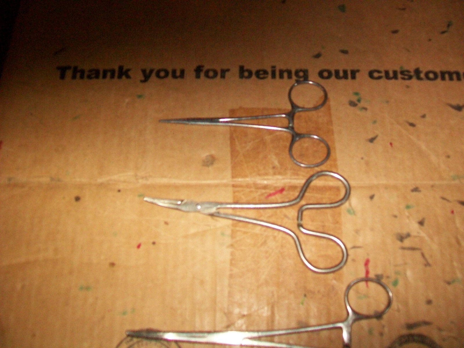 3 Of Vintage Unbranded Surgical Clamps 4-1/2″ – 5″ – 6″ Stainless Steel