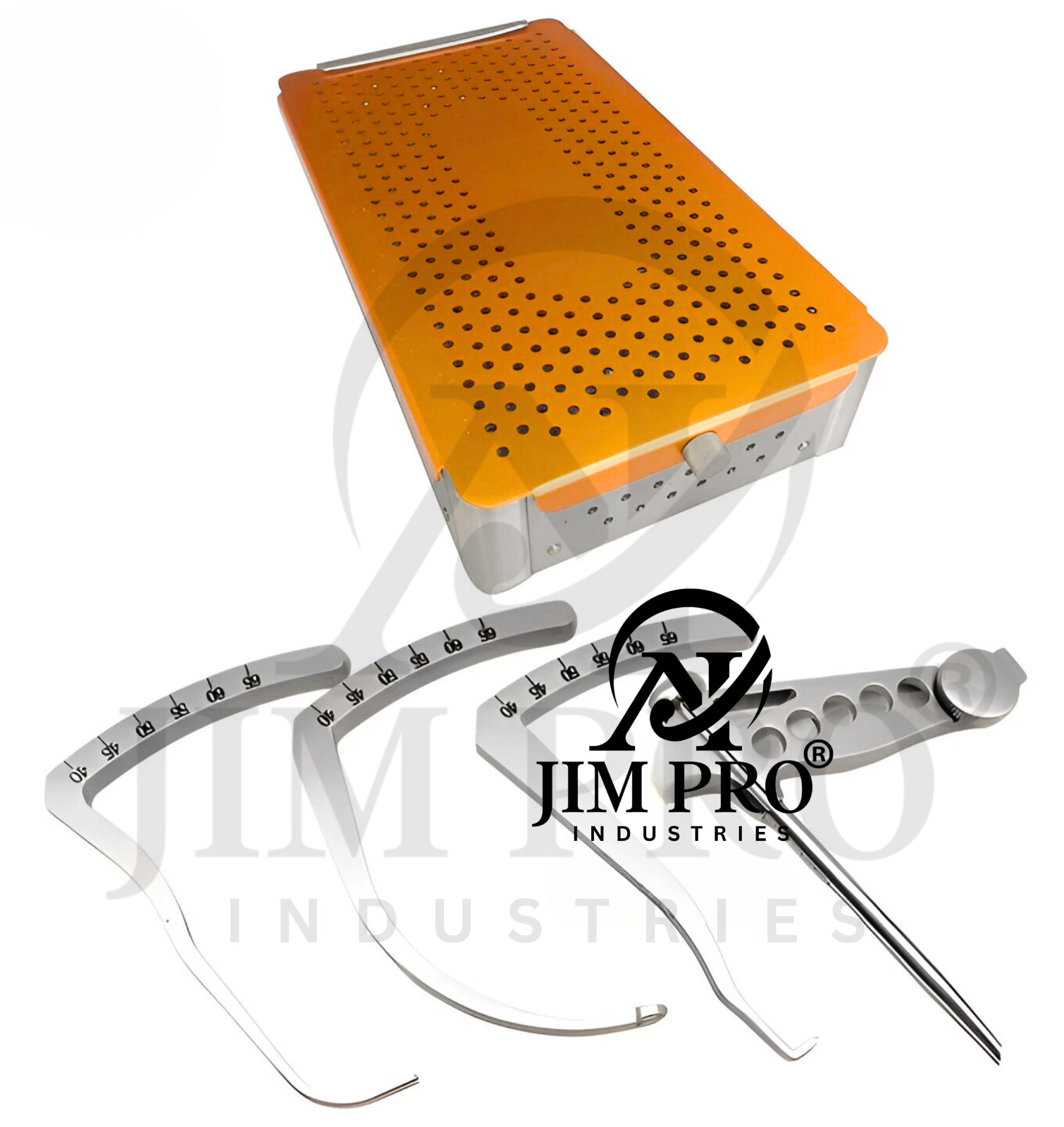 JIM PRO Orthopedic 5 Pc ACL PCL Reconstruction Drill Guide Knee Jig Set With Box