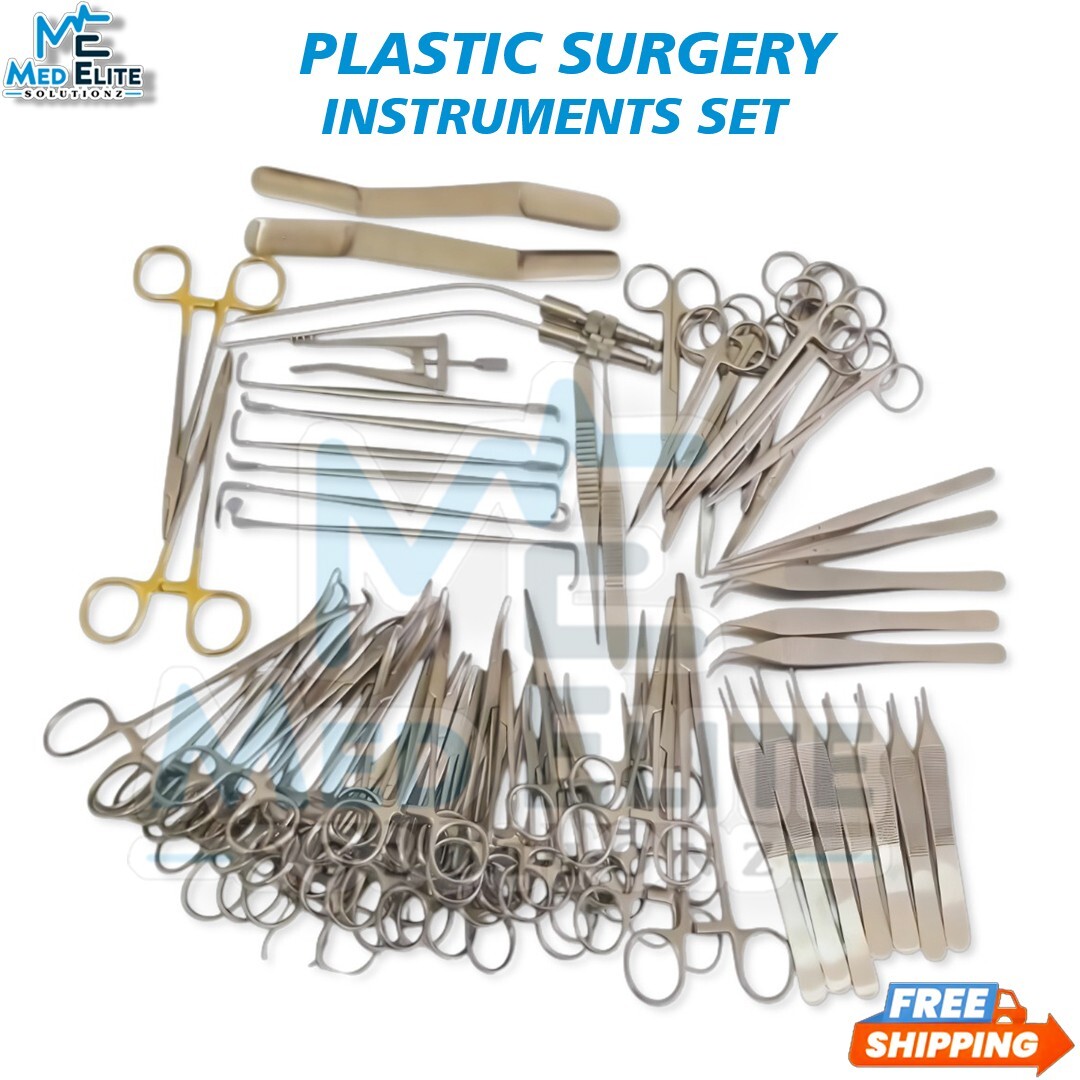 Plastic Surgery Surgical instruments Kit German Stainless Steel A+Quality 72 Pcs