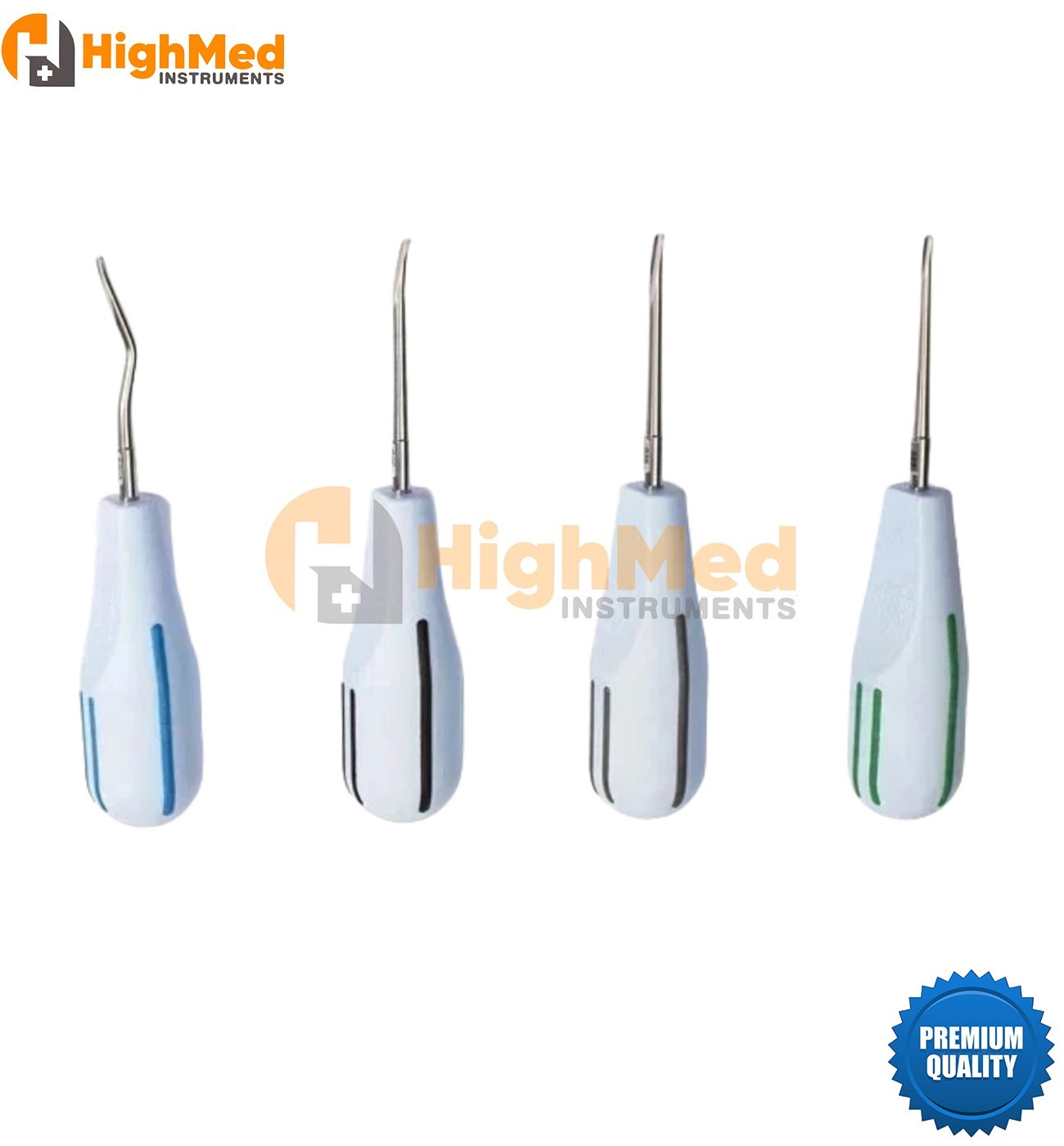 Directa 506333 Luxator Dental Periotomes Short Kit Color Coded