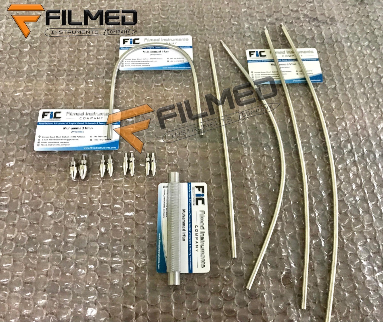 Vascular Set Fistula Tunneler Set of 11 PCs Orthopedic Surgical Instruments