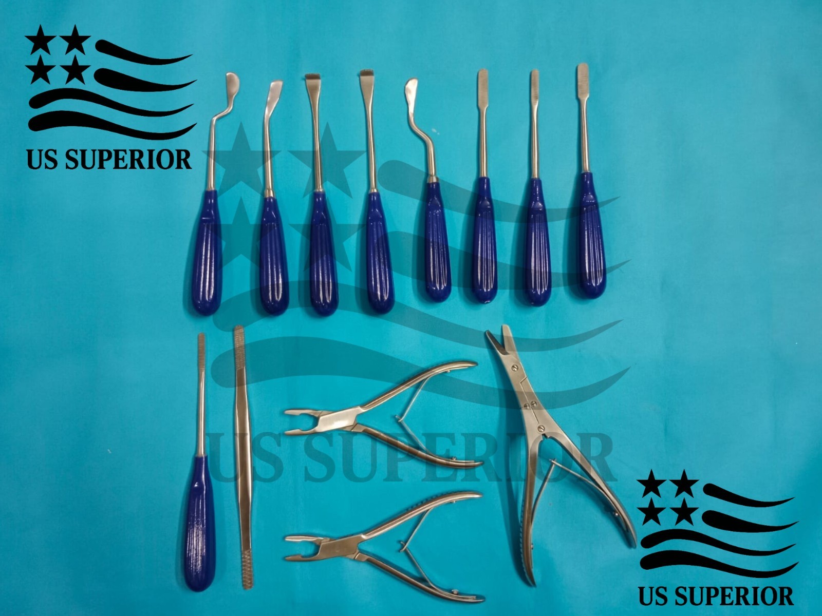 Rhinoplasty Preservation Instruments Set 13 Pcs Plastic Surgery Surgical Kit
