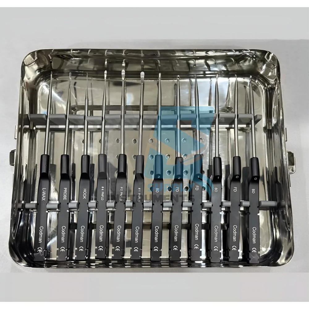 Lot Of 14 Codman Microdiscectomy Karlin Cervical Curettes Set with Sterilization