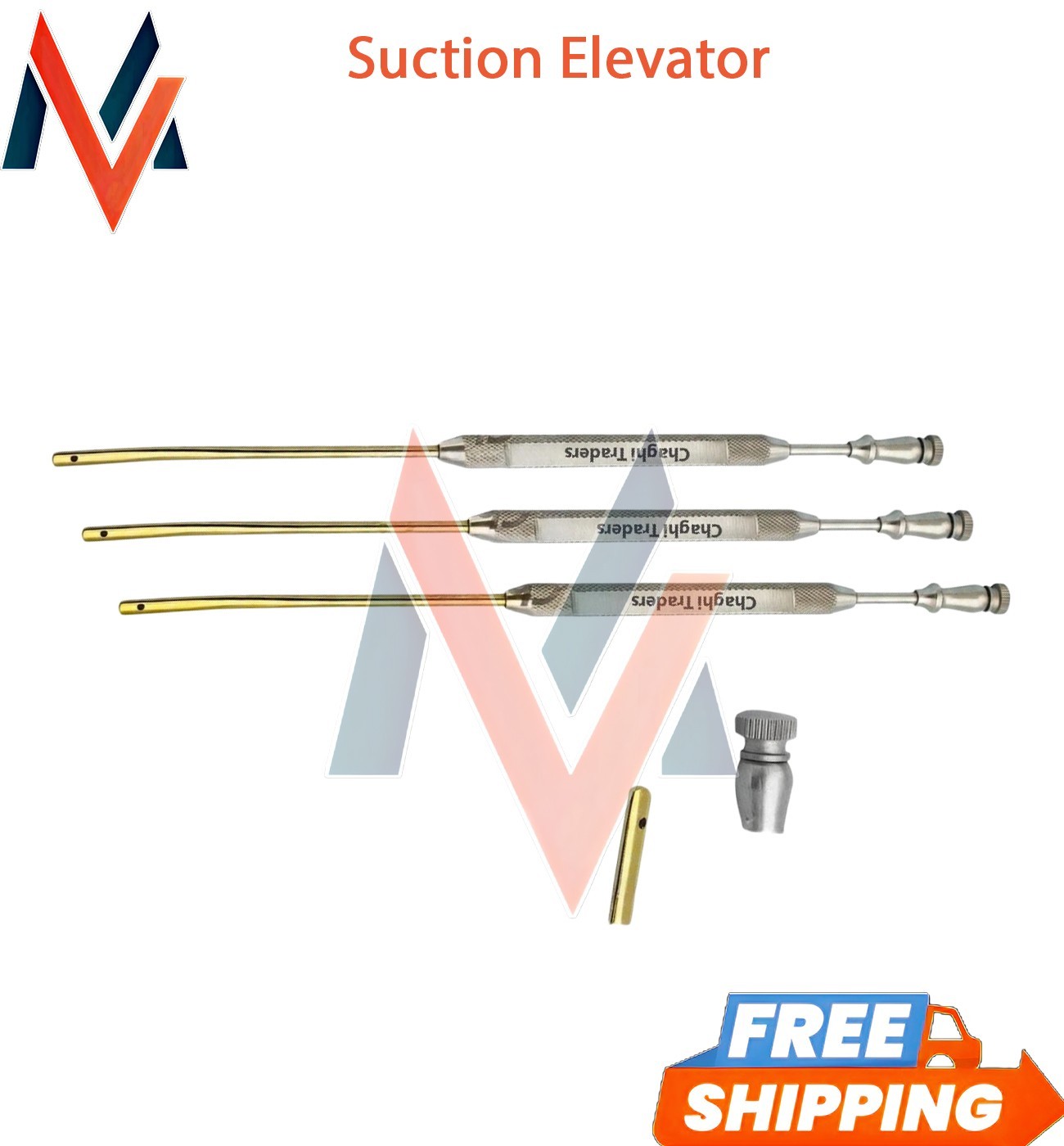 5 Gorney Freer Septum Suction Elevator 3 PCs Set ENT Plastic Surgery Endoscopic