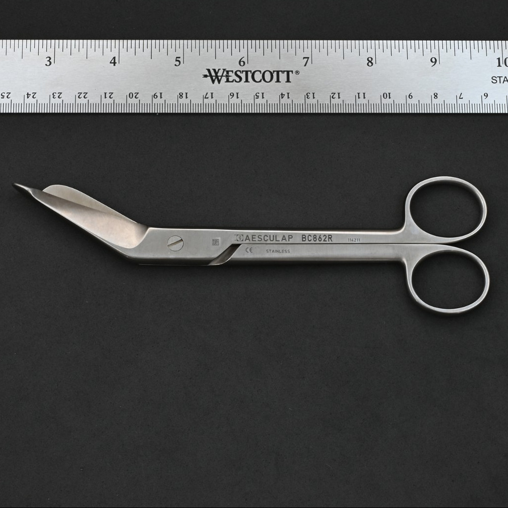 Aesculap BC862R Lister Bandage Scissors 7 in Stainless Steel Surgical Instrument